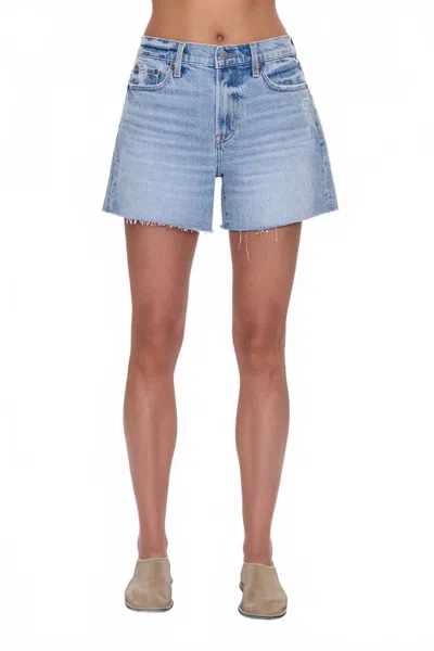 Pistola Kennedy Relaxed Mid Rise Cut Off Short In Normandy Vintage In Black