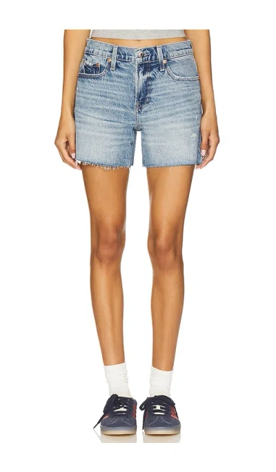 Pistola Kennedy Relaxed Mid Rise Cut Off Short Shorts In Brown