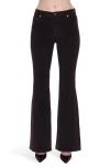 Pistola Kinsley Corduroy Flare Jeans In Black