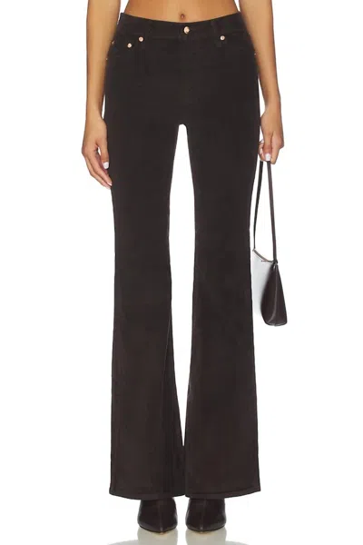 Pistola Kinsley Corduroy Flare Jeans In Mocha In Black
