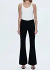 Pistola Kinsley Mid Rise Ultra Flare Leg Jeans In Noir In Multi