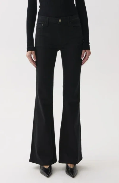 Pistola Kinsley High Waist Flare Jeans In Black