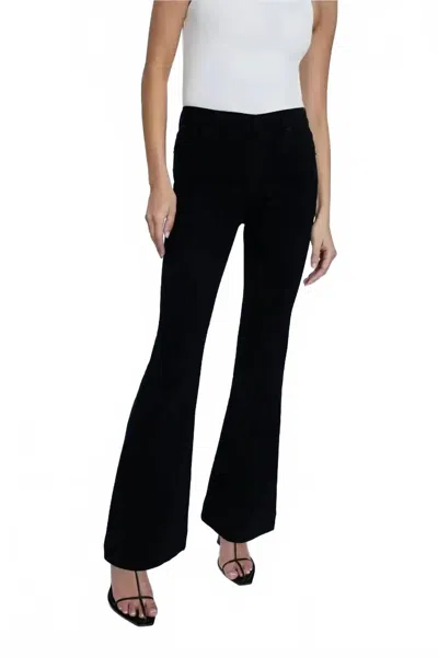 Pistola Kinsley High Waist Flare Jeans In Noir In Black