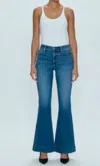 Pistola Kinsley Mid Rise Flare Jeans In Avenue In Multi