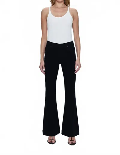 Pistola Kinsley Mid Rise Ultra Flare Jean In Black Ink
