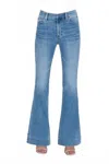 Pistola Kinsley Mid Rise Ultra Flare Jean In Essay In Blue