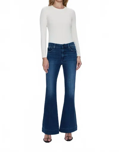 Pistola Kinsley Mid Rise Ultra Flare Jean In Modern Wash In Multi