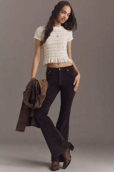 Pistola Kinsley Mid-rise Ultra-flare Jeans In Brown