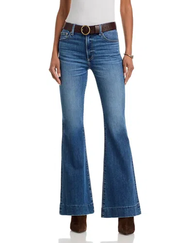 Pistola Kinsley Mid Rise Ultra Flare Jeans In Avenue In Blue
