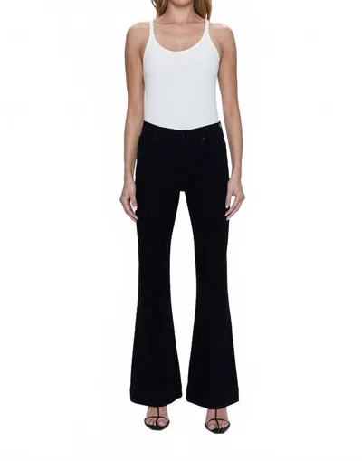 Pistola Kinsley Mid Rise Ultra Flare Jeans In Black Ink In Multi