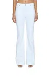Pistola Kinsley Mid Rise Ultra Flare Jeans In Le Blanc In Blue