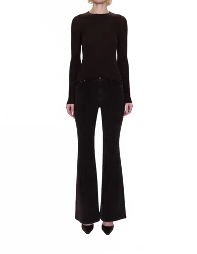 Pistola Kinsley Mid Rise Ultra Flare Jeans In Mocha In Black