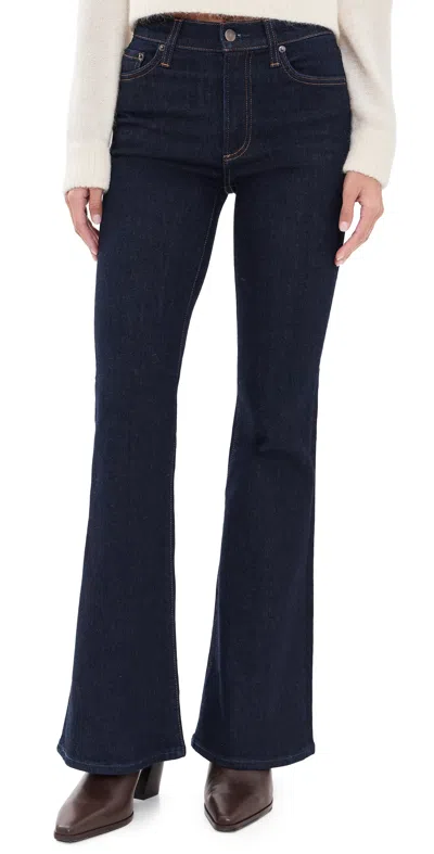 Pistola Kinsley Mid Rise Ultra Flare Jeans Night Flight In Blue