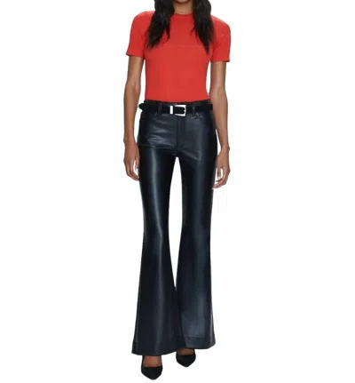 Pistola Kinsley Mid-rise Ultra Flare Pants In Slate Black