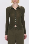 Pistola Kealy Multi Functional Sweater In Dark Olive In Green