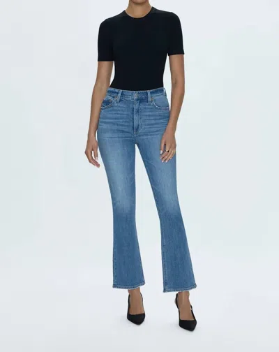 Pistola Krista High Rise Slim Boot Cut Jeans In Vibrant Blue In Multi