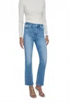 Pistola Krista High Rise Slim Boot Jeans In Light Blue In Blue