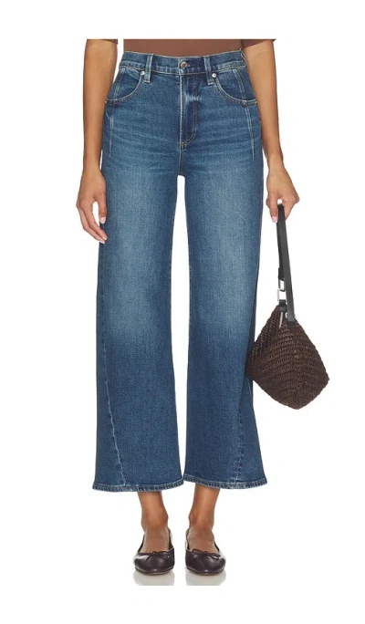 Pistola Kyra Ankle High Rise Bowed Wide Leg Jeans In Gray