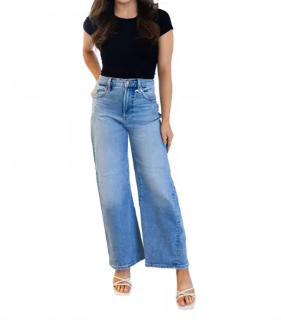 Pistola Kyra High Rise Bowed Ankle Jeans In Blue