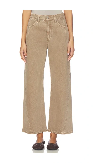 Pistola Kyra High Rise Bowed Wide Jeans In Brown