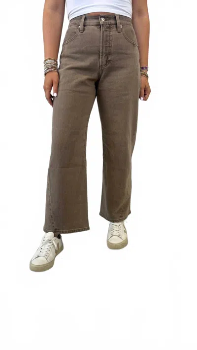 Pistola Kyra High Rise Bowed Wide Leg Pant In Tahini In Brown
