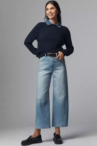 Pistola Kyra High-rise Wide-leg Jeans In Blue