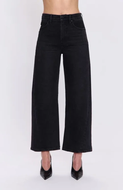 Pistola Kyra High Waist Barrel Leg Jeans In Black