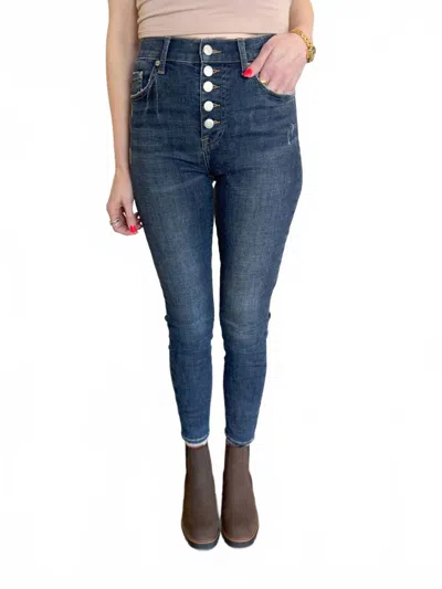 Pistola Lacey High Rise Dark Wash Jeans In Black
