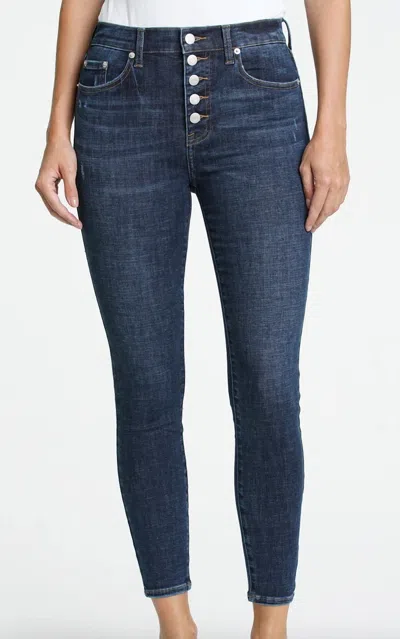 Pistola Lacey High Rise Jeans In Dark Wash In Blue