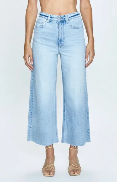 PISTOLA LANA CROP HIGH RISE EXTRA WIDE LEG JEANS IN BLASE