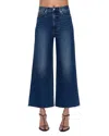 Pistola Lana Crop High Rise Ultra Wide Leg Jeans In Broadway In Blue