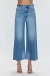 Pistola Lana Crop High Rise Ultra Wide Leg Jeans In Rhythm Vintage In Blue