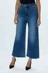 Pistola Lana High Rise Ultra Wide Jeans In Palladium In Blue