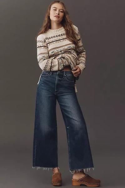 Pistola Lana High-rise Crop Wide-leg Jeans In Blue