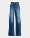 Pistola Lexi Mid Rise Bowed Straight Leg Jeans In Artisan In Mixer