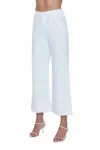 Pistola Lana Crop With Cuff High Rise Ultra Wide Leg Jean In Vivid White In White