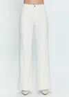 Pistola Lana High Rise Ultra Wide Leg Denim Pants In Ecru In White