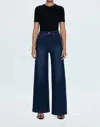 Pistola Lana High-rise Ultra Wide Leg Jean In Dark Denim In Elevation