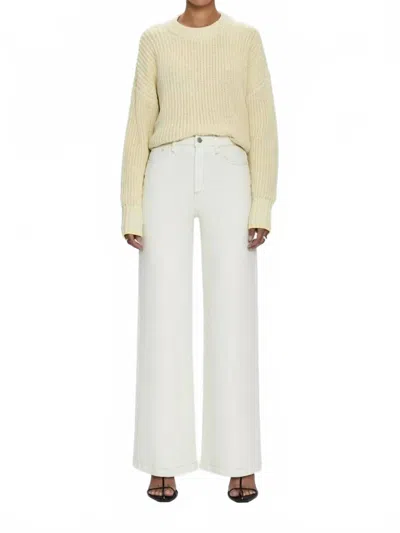 Pistola Lana High Rise Ultra Wide Leg Jean In Ecru In White