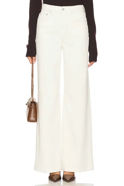 Pistola Lana High Rise Wide Leg Jeans In Ecru In White