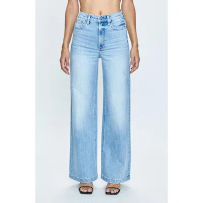 Pistola Lana High Waist Wide Leg Jeans In Blue