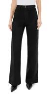 Pistola Lana Jeans Coated Noir In Black