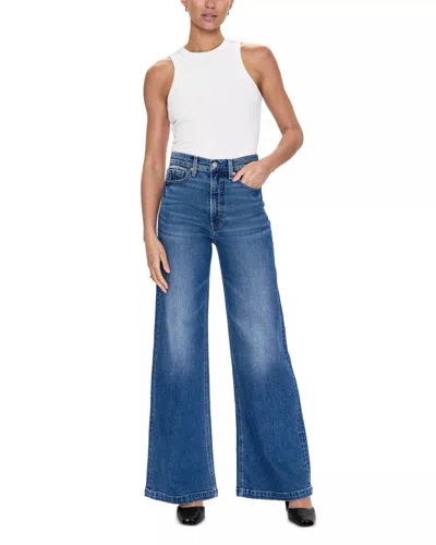 Pistola Lana High Rise Ultra Wide Leg Jeans In Soho Wash In Blue