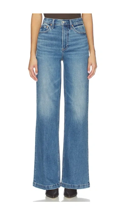 Pistola Lana Petite High Rise Ultra Wide Leg Jeans In Blue