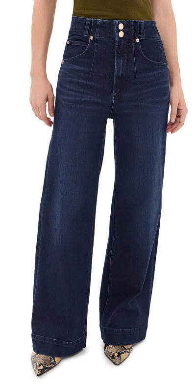 Pistola Lana Petite Ultra Wide Leg Jeans Starstruck In Blue