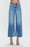 Pistola Lana Crop High Rise Ultra Wide Leg Jeans In Rhythm Vintage In Blue