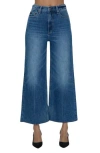 Pistola Loretta Utility High Waist Wide Leg Jeans In Palladium