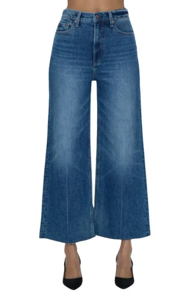 Pistola Loretta Utility High Waist Wide Leg Jeans In Blue