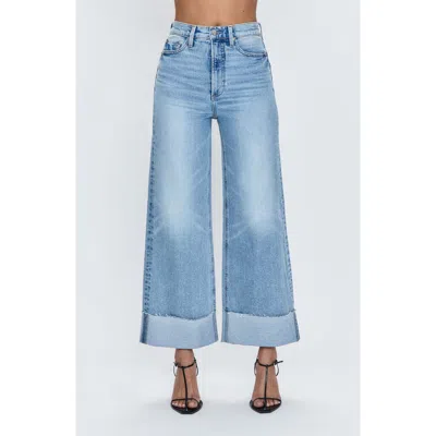 PISTOLA PISTOLA LANA RAW HEM ANKLE WIDE LEG JEANS