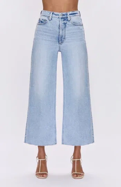 PISTOLA PISTOLA LANA RAW HEM HIGH WAIST CROP WIDE LEG JEANS